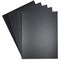 Black Shimmer Paper, 250gsm Metallic Sheets for Crafts (8.5 x 11 in, 50 Pack)